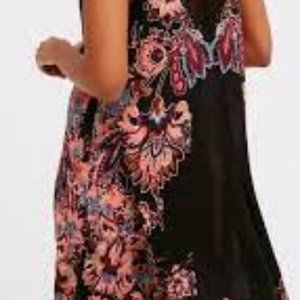 Free People Intimately Slip Dress Black Combo